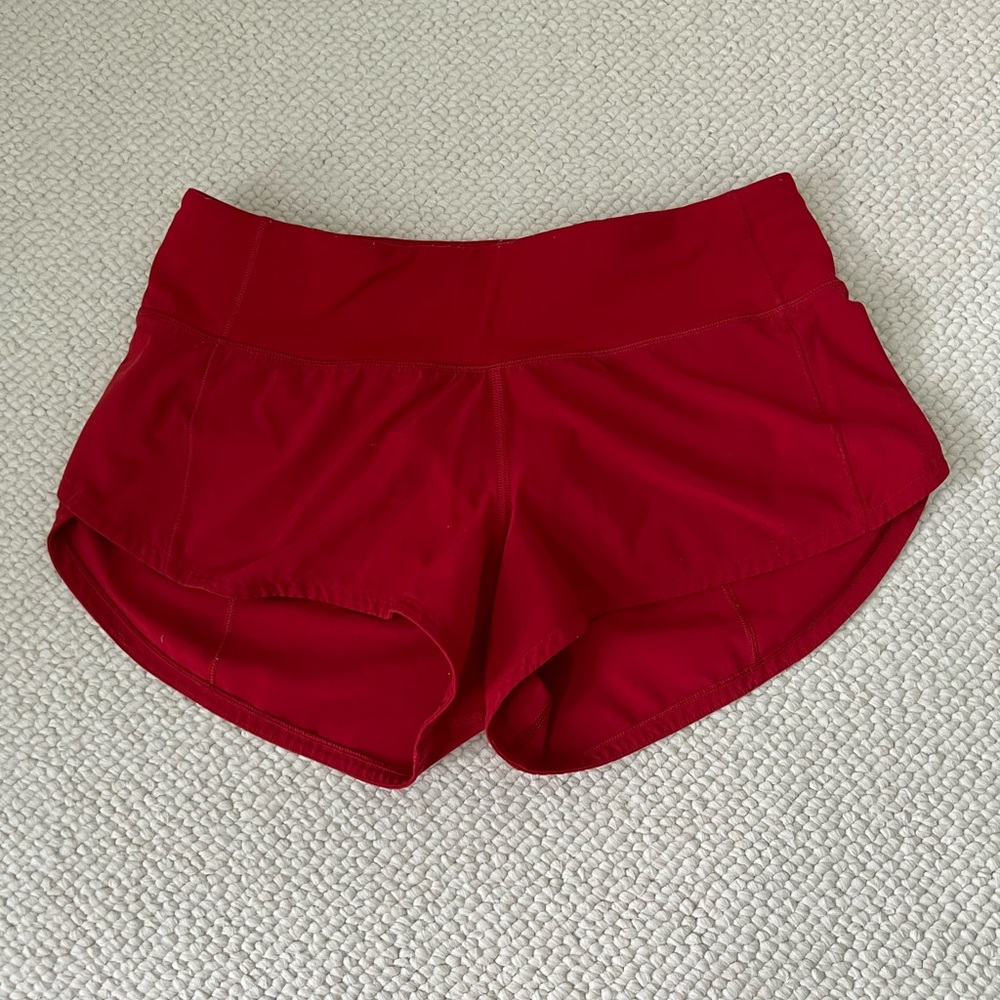 Lululemon red Speed Up 2.5